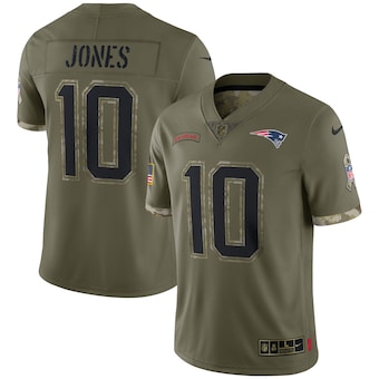 mens nike mac jones olive new england patriots 2022 salute t